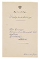 KatNr 328 17 Königlich-Sächsische Menü- und Speisekarten aus der Regierungszeit der Könige Georg und Friedrich August III. 1902–1906.