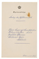 KatNr 328 17 Königlich-Sächsische Menü- und Speisekarten aus der Regierungszeit der Könige Georg und Friedrich August III. 1902–1906.