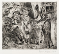 KatNr 279&nbsp;&nbsp; Bernhard Kretzschmar, Auf der Straße. 1920.
