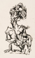 KatNr 306&nbsp;&nbsp; Max Schwimmer "Weib mit Reh". 1918.