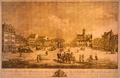 KatNr 500101 Bernardo Bellotto, gen. Canaletto "Vue de la Place de la Ville-neuve de Dresden, de la grande Allée qui aboutit à la Porte noire...". 1750.