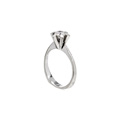 KatNr 602 Filigraner Weißgoldring mit Brillant-Solitär (ca. 0,48 ct).