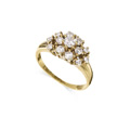 KatNr 601&nbsp;&nbsp;  Gelbgold-Brillantblütenring.