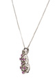 KatNr 592 Collier mit floralem Rubellitanhänger.