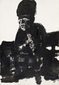 KatNr 439 Karl Ortelt, Mutter und Kind / Sitzende Figur. Wohl 1960's.