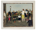 KatNr 107&nbsp;&nbsp; Albert Ebert "Blumenmarkt II (Blumenverkäuferin)". 1959.