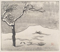 KatNr 220 Siegfried Berndt, Boote am Blauen Wunder, Dresden / Allee / Bewaldete Landschaft / Alter Baum im Schnee / Karge Landschaft. 1910er-1920's.