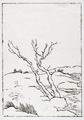 KatNr 220 Siegfried Berndt, Boote am Blauen Wunder, Dresden / Allee / Bewaldete Landschaft / Alter Baum im Schnee / Karge Landschaft. 1910er-1920's.
