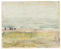 KatNr 316&nbsp;&nbsp; Paul Wilhelm, Am Strand von Katwijk. 1911.