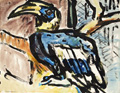 KatNr 485&nbsp;&nbsp; Fritz Winkler "Hornvogel ( Indien)". 1961.