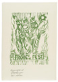 KatNr 281&nbsp;&nbsp; Otto Lange "Frohes Fest". Um 1916.