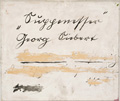 KatNr 71 Georg Siebert "Suppenesser". 1930.