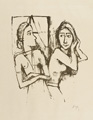 KatNr 259&nbsp;&nbsp; Karl Hofer, Zwei Mädchen am Fenster. 1923.