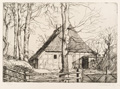 KatNr 269 Leopold Karl Walter von Kalckreuth, Mittagshitze / Harmonikamann / Marie liegend / Heidehaus. Um 1920.