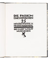KatNr 289 Frans Masereel "Die Passion eines Menschen". Um 1918.
