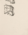 KatNr 251 Josef Hegenbarth "Besucher am Seehund-Becken" / Am Karussell / "Pferdedressur". Um 1949 / Um 1955/1946.