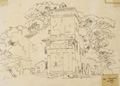 KatNr 202&nbsp;&nbsp; Gottlob Michael Wentzel (zugeschr.) "Villa Borghese". 1829.