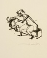 KatNr 451 Hans Theo Richter "Kopf des Maler und Modell" / "Sitzende Frau, das Kind beobachtend" / "Schützende Hände". 1957 / 1959/1968.