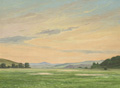 KatNr 072&nbsp;&nbsp; Karl Sodemann "Abend im Werratal" (bei Eisenach?). 1943.