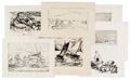 KatNr 484&nbsp;&nbsp; Erhard Hippold, Ostsee – Ahrenshoop – sieben Radierungen und Lithografien. 1950 -1970.