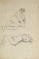 KatNr 377&nbsp;&nbsp; Georg Tappert, Betty – Liegender weiblicher Akt. 1913.