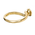 KatNr 787 Filigraner Gelbgold-Ring mit Diamant-Solitär. Angela Cummings, New York. 1986.