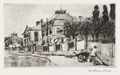 KatNr 365&nbsp;&nbsp; Theodor Rosenhauer "Straßenkehrer in Radebeul". 1930's.