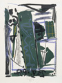 KatNr 554 Stefan Plenkers, Vogelfigur / Ohne Titel / Landschaft. 1987.