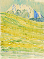 KatNr 260&nbsp;&nbsp; Fritz Bleyl, Sommerlandschaft im Allgäu (?). 1924.