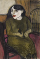 KatNr 469&nbsp;&nbsp; Herta Günther "Das Mädchen mit dem Vögelchen". 2004.