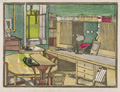 KatNr 284&nbsp;&nbsp; Margarethe Geibel "Arbeitszimmer I" / "Junozimmer I" / "Junozimmer III" / "Sterbezimmer I". 1908.