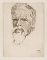 KatNr 320&nbsp;&nbsp; Max Klinger "Selbstbildnis" / "Integer Vitae". 1918 /1885.