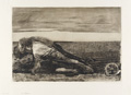 KatNr 327&nbsp;&nbsp; Käthe Kollwitz "Die Pflüger". 1906. Späterer Abzug 1931-1941.