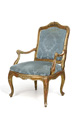 KatNr 871&nbsp;&nbsp; Großer Louis XV-Fauteuil "à la reine". Frankreich. Mid 18th cent.