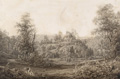 KatNr 234&nbsp;&nbsp; Adrian Zingg, Landschaft mit Burgruine. Wohl Mitte 19th cent. Nachfolger der Mid 19th cent.
