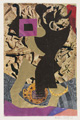KatNr 425&nbsp;&nbsp; Annemarie Balden-Wolff, Figur und violettes Quadrat. 1966.