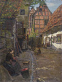 KatNr 066&nbsp;&nbsp; Edmund Körner, Lüneburg – Der Rote Hahn. 1896.