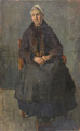 KatNr 067&nbsp;&nbsp; Edmund Körner, Bildnis einer Frau mit weißer Haube. 1907.