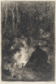 KatNr 348 Hans Looschen, Soldat mit Hund / Soldaten am Feuer /  Gefecht im Schützengraben / Gedenkblatt. Um 1914–1923.