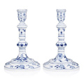 KatNr 694 Paar seltene Tafelleuchter "Zwiebelmuster" in der Art Johann Jacob Irmingers. Meissen. 1880–1923.