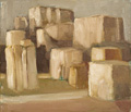 KatNr 187&nbsp;&nbsp; Herbert Naumann, Herbstlandschaft. 1987.