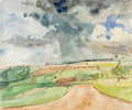 KatNr 335&nbsp;&nbsp; Bernhard Kretzschmar, Blick aus dem Atelier des Künstlers in Dresden-Gostritz. 1931.