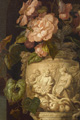 KatNr 15 Hermann Wilhelm Cellarius, Stillleben mit figürlicher Vase, Gläsern und Muscheln. Nach 1840.