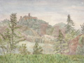KatNr 379&nbsp;&nbsp; Fritz Tröger, Blick auf die Wartburg. 1941.
