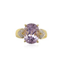 KatNr 813 Gelbgoldring mit Kunzit-Solitär (ca. 8,8 ct).