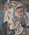 KatNr 150&nbsp;&nbsp; Günter Horlbeck "Mehrgesichtiger". 1984.